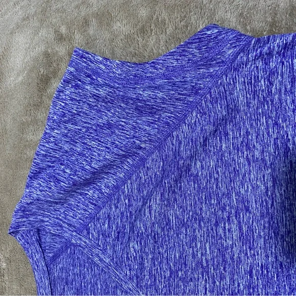 Women Sport Tee Extra Large XL Rapidry Tee Yoga Top Marled Purple T-Shirt - Picture 14 of 14